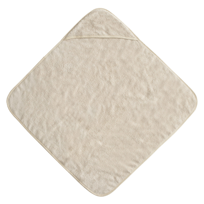 Organic Cotton Baby Hooded Towel, Fog